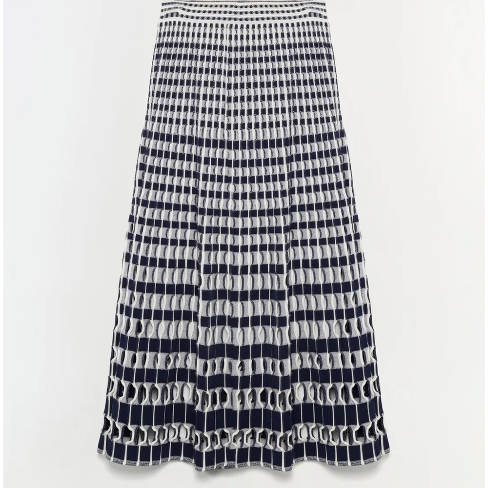 SIMKHAI Larken Midi Skirt in Midnight Multi - Picture 4 of 12